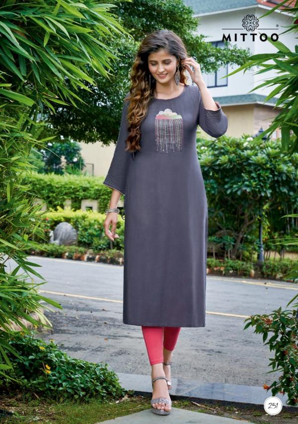 Mittoo Payal 17 Fancy Rayon Embroideryy Kurti 